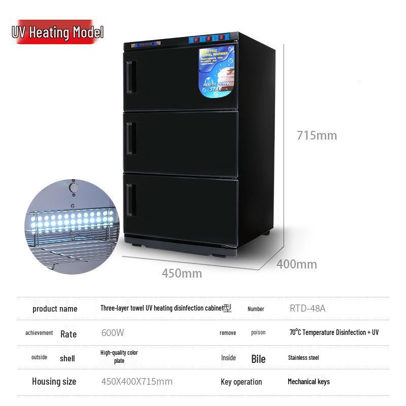 UV Sterilization Steam Towel Warmer for Salon