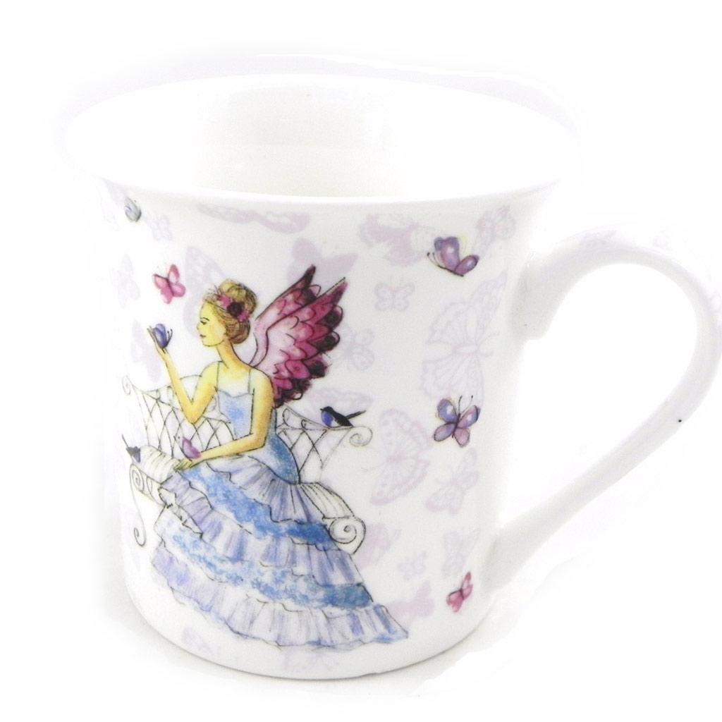 Les Trésors De Lily [H5623] - Porcelain Mug 'Fairy Dreams' Blue - 87x83 Mm