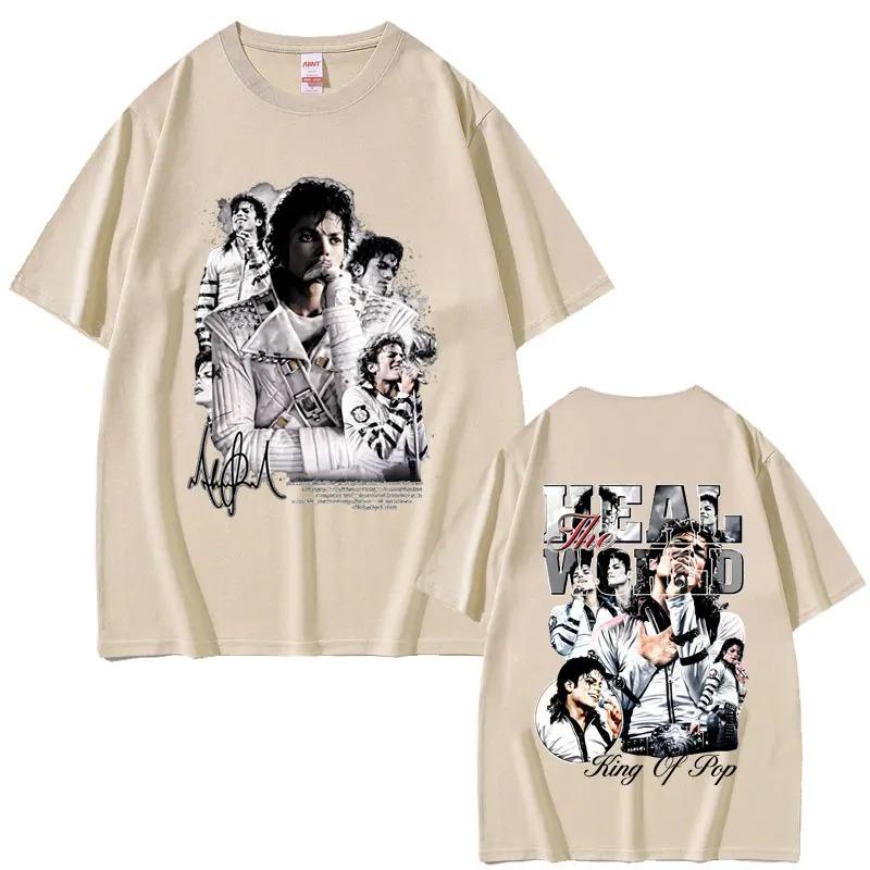 2026 Awesome Michael Jackson King of Pop Graphic T-shirt Men Women Fashion Vintage Rock T-shirts Unisex Gothic Punk Oversized T Shirts
