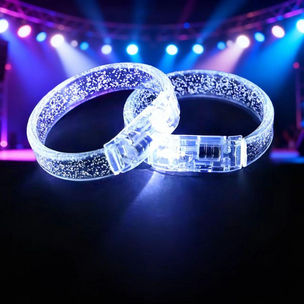 Led Glowing Hand Bracelet Concert Prop Waterproof Flashing Party Accessory For Night Events