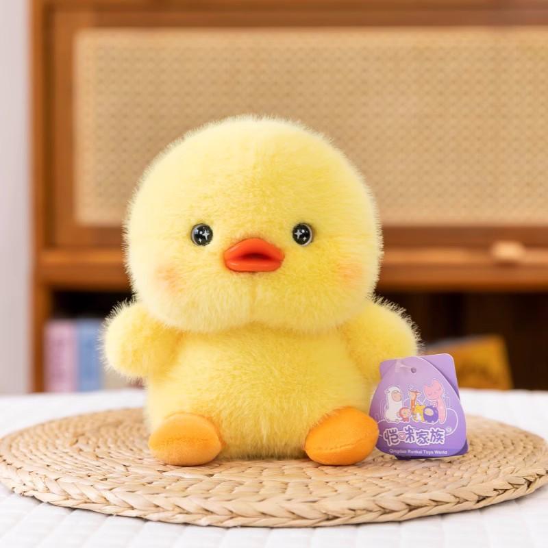 Neuer Tiertisch mit Puppe Kapibara Capybara Kaninchen kleine gelbe Ente Maus Elch 8 Zoll Greifautomat Puppenornament