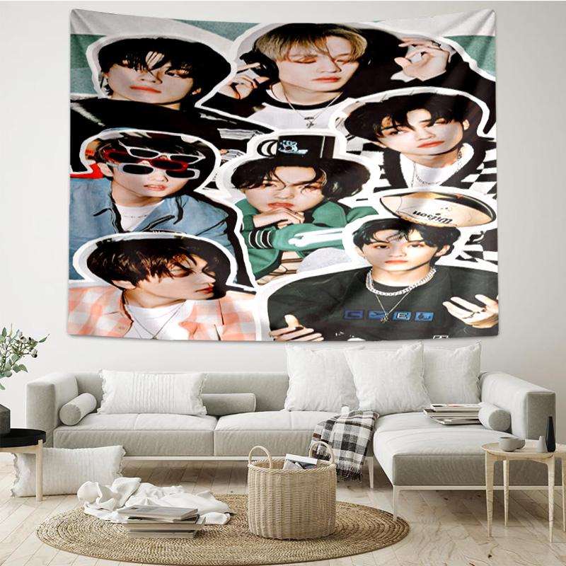Seven-teen Group  Tapestry Hanging for Bedroom,Livingroom, Playroom,Decor Art Room Wall Tapestry Holiday and Birthday Gifts
