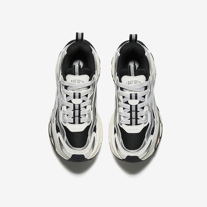 Anta Kids Featherlight Synthetic Leather Comfortable Versatile Lightweight Shock Absorbing Low Top Running Shoes Men Running Shoes 322448815-5