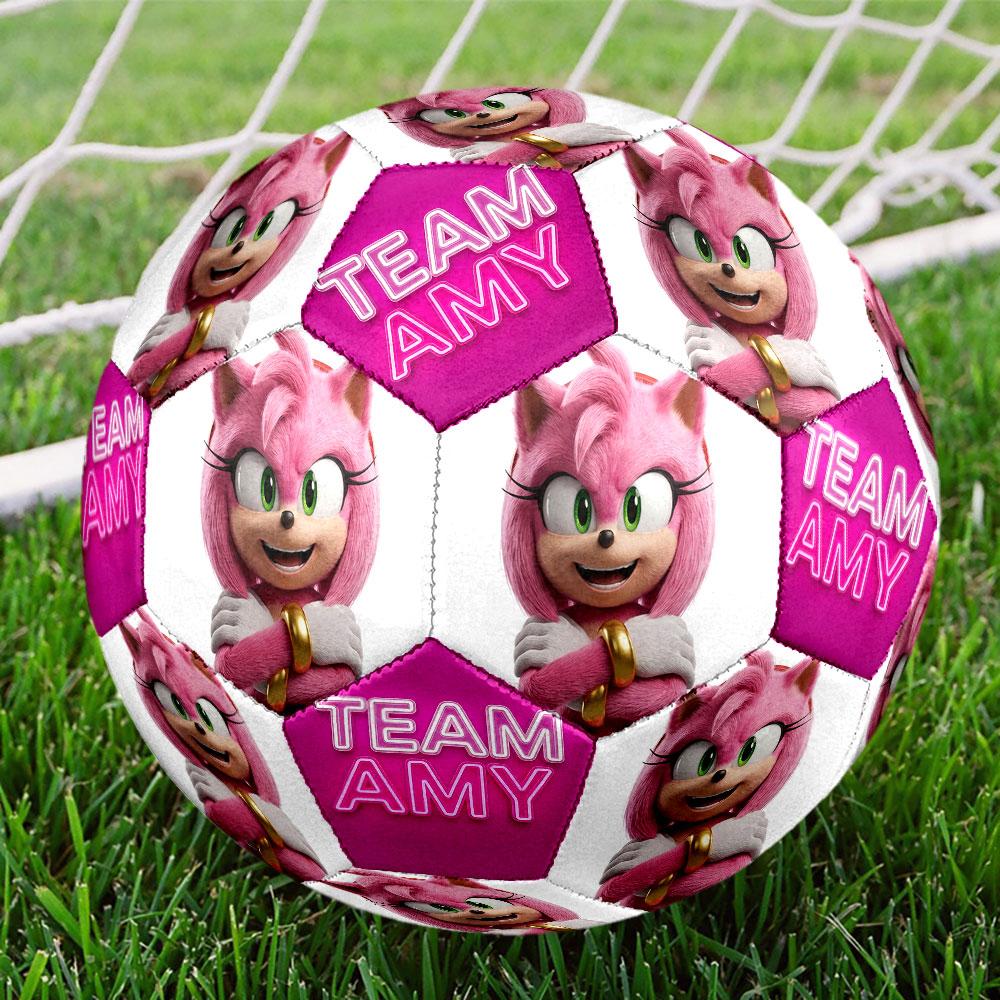 1pc Sonic the Hedgehog Soccer Ball Size 5 Indoor Soccer Ball Fashion Colorful Backyard Game - Great For Sports Fans Gift HE57