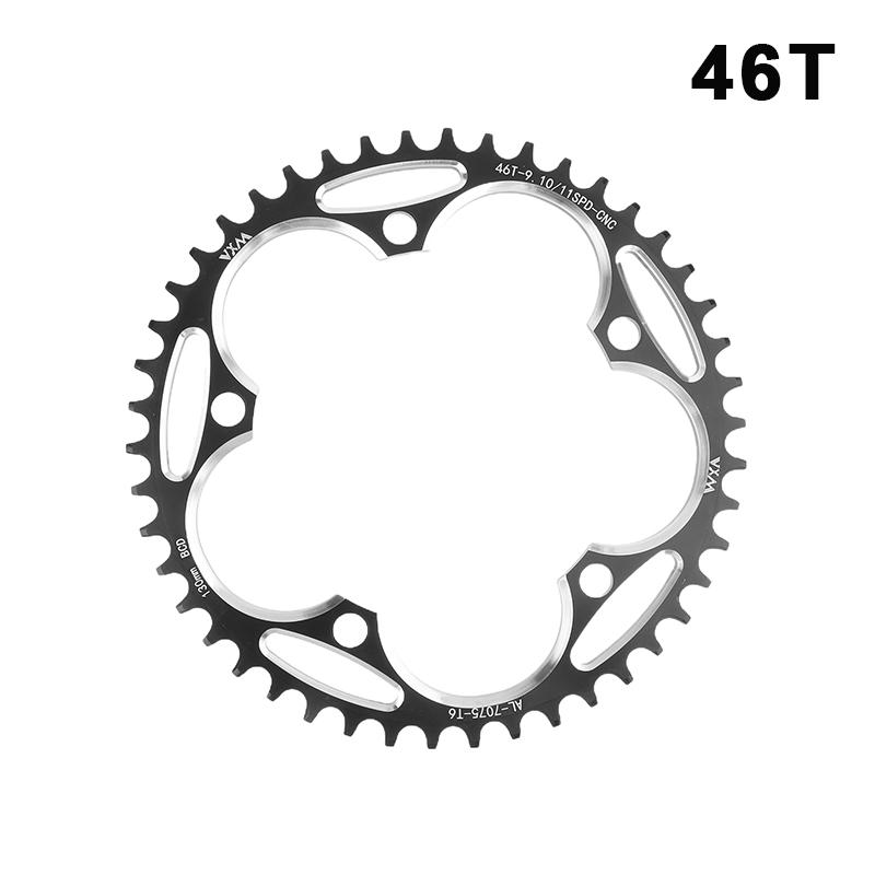 38-60T AL7075 Sprocket For Road Bike Positive And Negative Gear Plate 130 BCD Bicycle Chainring Narrow Wide Stars