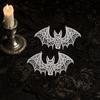 2 Pcs Halloween Bat Embroidered Patch Lace Gothic Wing Design DIY Clothing Badges