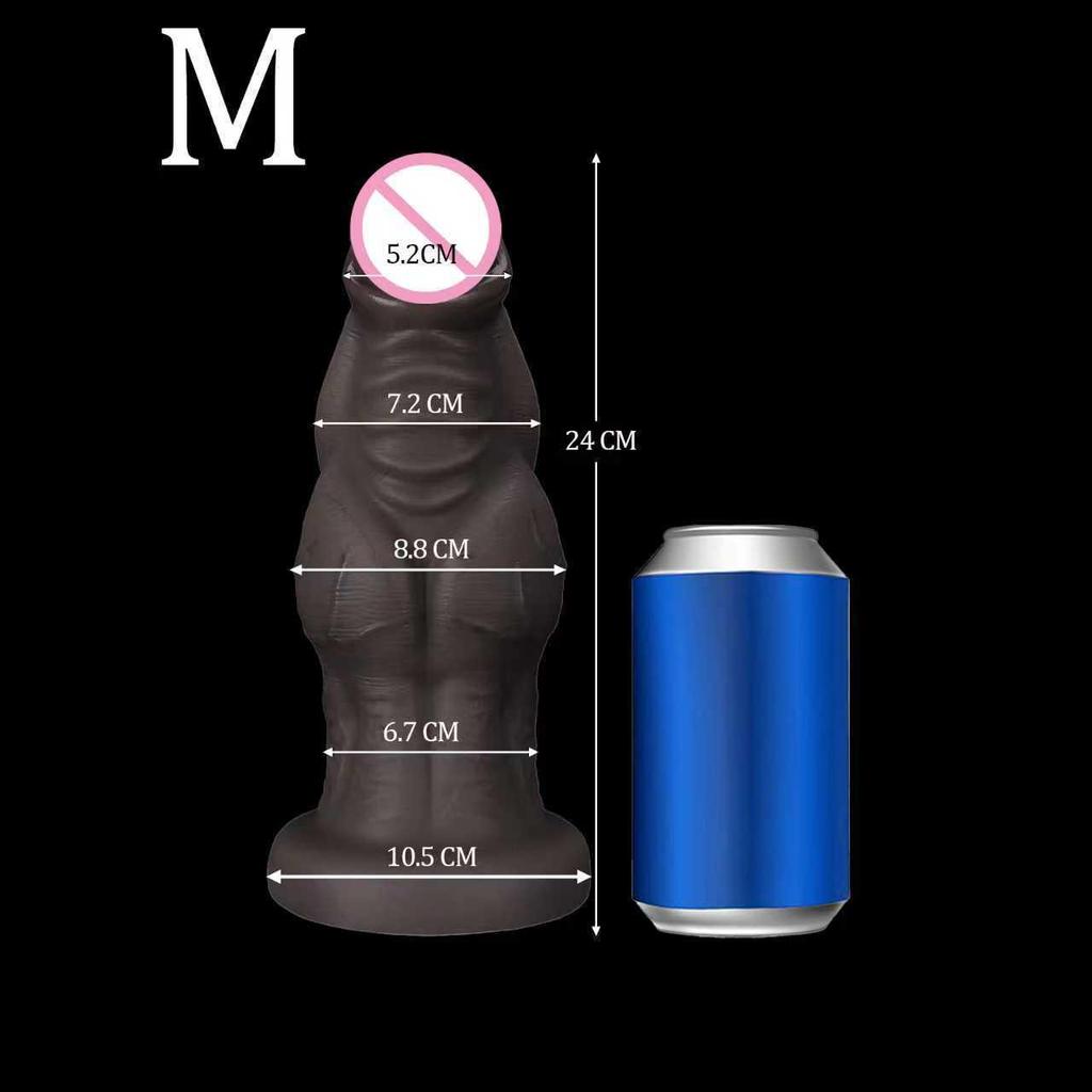 Manual Large Simulation Penis Massager for Female and Anal Play