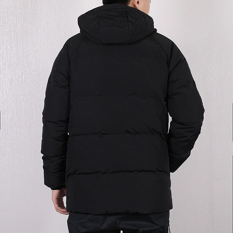 Adidas Jachetă Originală Clover Badge Casual Sport Caldă cu Glugă, Puf pentru Bărbați, Îmbrăcăminte Exterioară Neagră DP8562