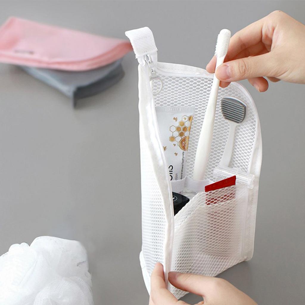 Large Capacity Portable Toiletry Organizer, Ideal For Travel & Bathroom Use, Spacious Storage Pouch For Cosmetics, Versatile Daily Storage Container