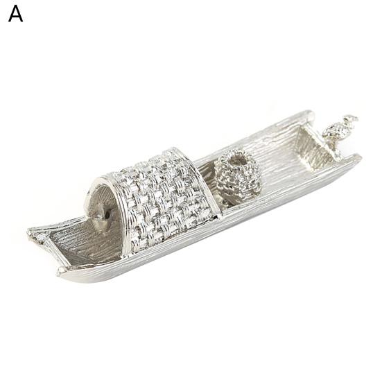 Incense Stick Holder Antique Elegent Style Chinese Style Incense Equipment Black-awning Party Boat Incense Gifts Ash For Household Decoration