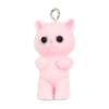 Cat/Bear Doll Keychain Flocking Toy Pendant Keyring Stuffed Animals Couple Key Rings Ornament for Bag Phones Keys