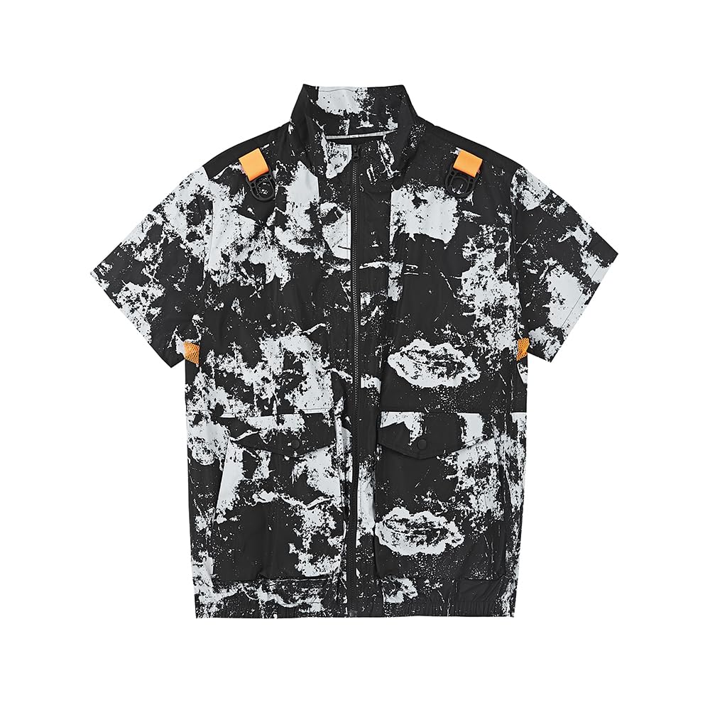 

Meizoon Fits 90mm Clothes Unisex Air-Conditioned Workwear, Holes, (JP, Alphabet, S, White, Black)