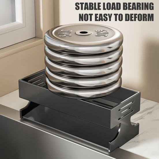 Kitchen Storage Rack Sponge Holder Drain Basket Multi-Purpose Organizer for Sponges Rags And Cleaning Supplies