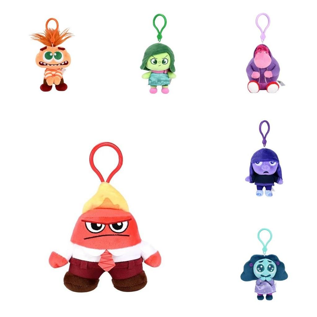 Out Inside Character Plush Keychain Cartoon Backpack Pendant Cute Kids Gift