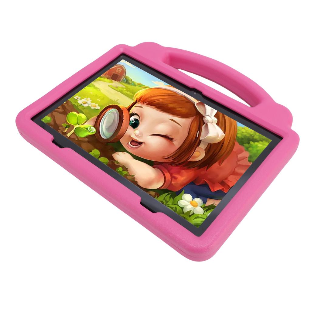 Kids Tablet 10.1 Inch 5G WiFi WiFi6 64GB Double Camera Toddler Learning Entertainment Tablet for Android 14 Roseate EU