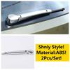 ABS Chrome Rearview Mirror Front Fog Light Lamp Eyelid Eyebrow Window Wiper Cover Trim For Skoda Kodiaq 2017 -  Accessories