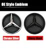 ABS1pcs Star Badge Car Front Grill LED Emblem Light  For Mercedes Benz CLS W218 W205 W176 W212 W117 W207 W166 3D Mirror Logo