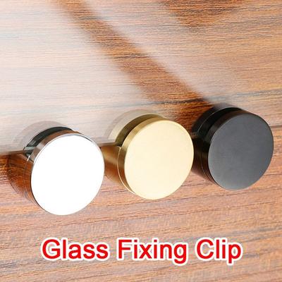 Copper Glass Door Clamp Bracket Wall Mount Frameless Brackets Furniture Accessories Hardware Glass Shelf Holder Living Room