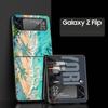 Phone Case for Samsung Galaxy Z Flip 3 4 5 6 7 Folding For Samsung Z Flip4 Flip5 PC Hard Cover NYC New York City Seaside Scenery