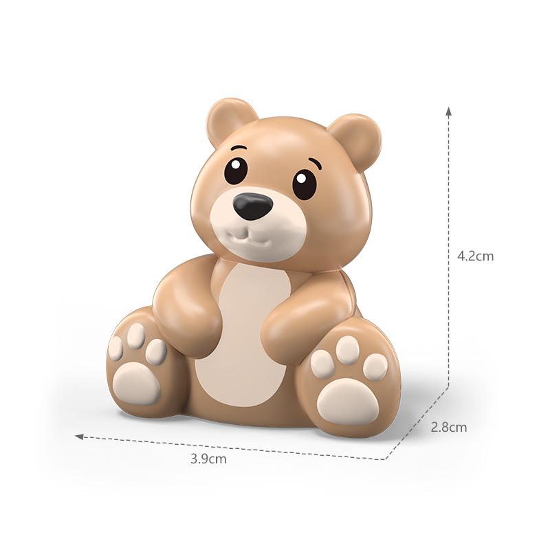 Large Animal Building Blocks for Children's Educational Play - Dolphin Set with Loose Parts