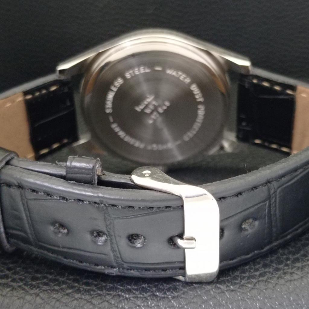 HMT JANATA VINTAGE HANDAUFZUG INDISCHE HERREN ARABISCHES SILBERNES ZIFFERBLATT UHR a440932-4