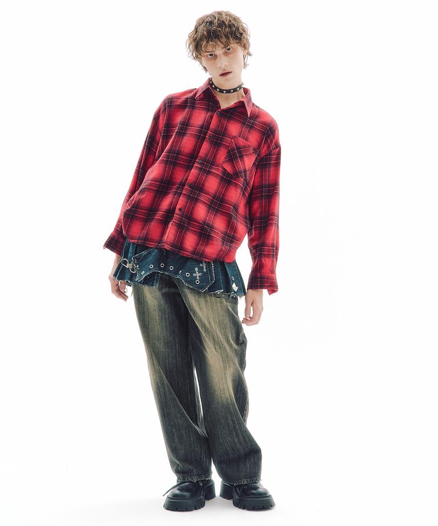TRIPSHOP Shattered Check Shirt