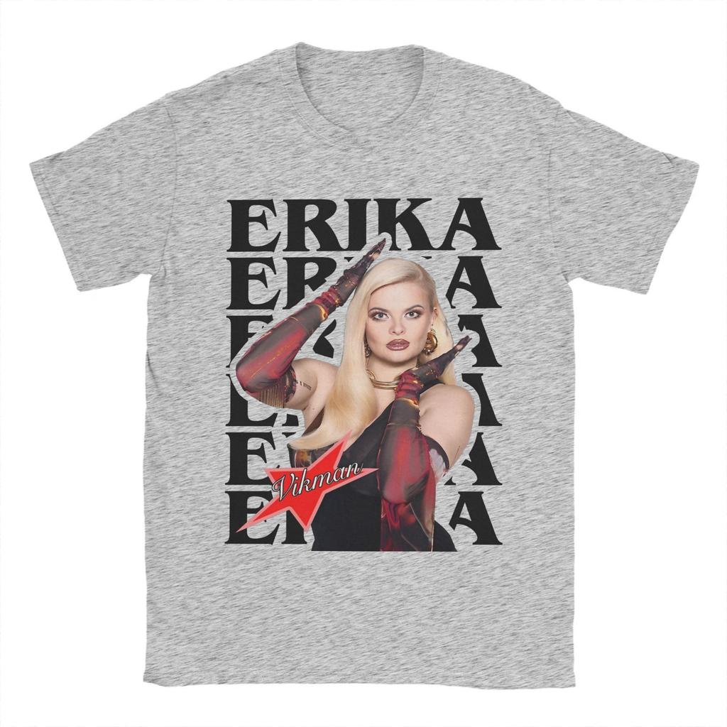 Erika Vikman Ich Komme Eurovisions 2025 Finland Accessories Men Women T Shirts Pure Cotton Tee Graphic Printed  T-shirt Clothing