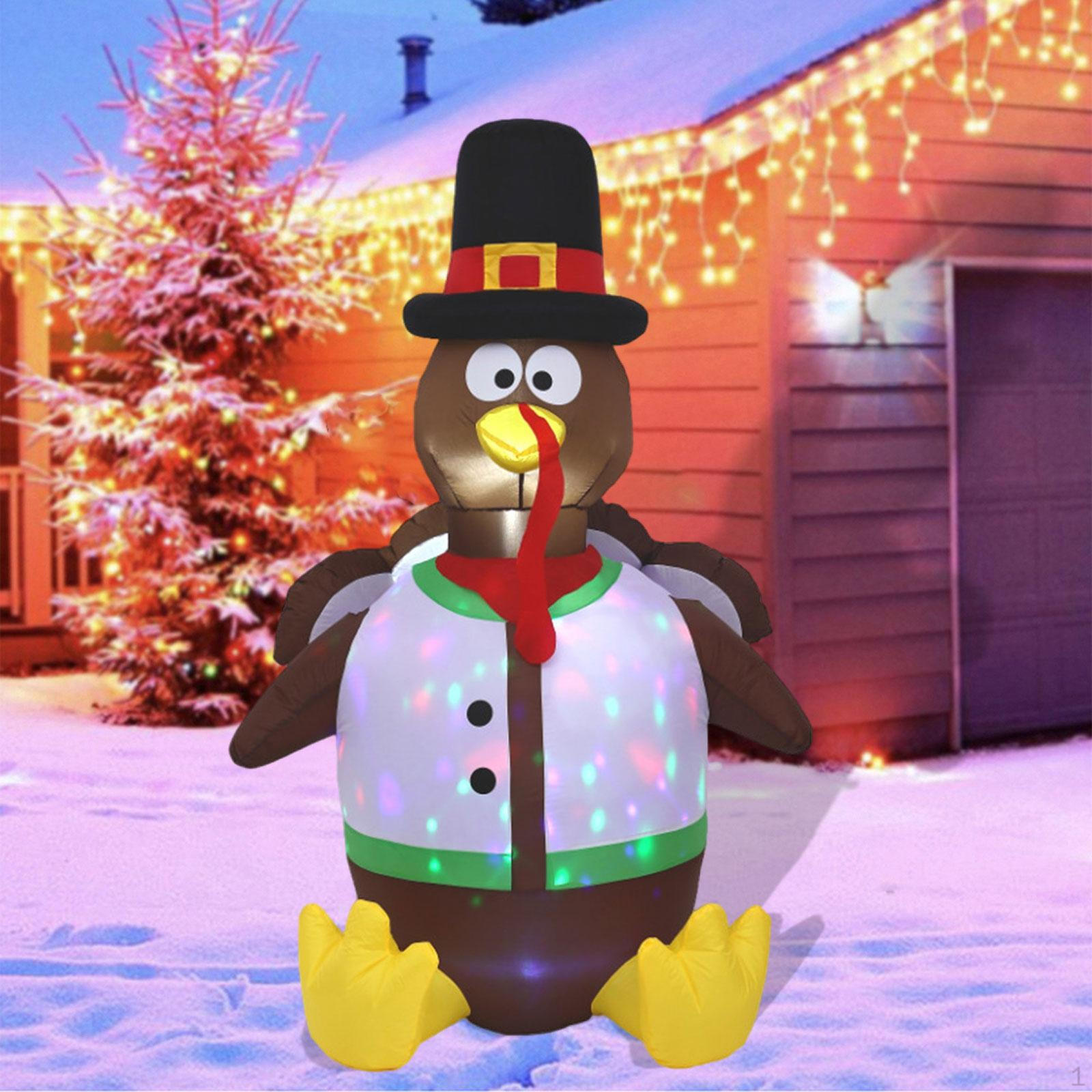 

Надувной декор в виде индейки на День благодарения, украшение для осеннего двора