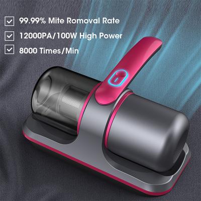 Instrumento de eliminación de ácaros, aspiradora de mano de 12000PA para colchón, sofá cama, aspiradora de cama con filtro desmontable para el hogar