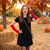 Costume Set for Adults Kids Halloween Party with Cape Headband Glasses