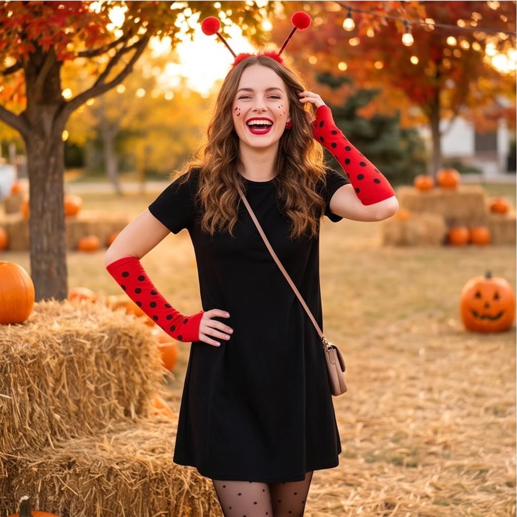 Costume Set for Adults Kids Halloween Party with Cape Headband Glasses