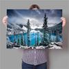 Modern Beautiful Nature Landsscape Canvas Painting Forest Mountain Lake Aurora Mural Prints Poster for Living Room Home Decor