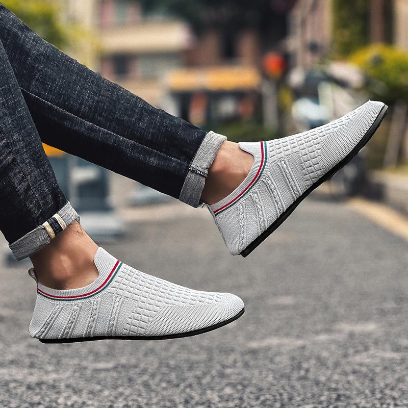 YRZL Men Thin Bottom Driving Moccasins High Quality Male Walking Shoes Breathable Mesh Casual Loafers Soft Comfortable Man Shoes