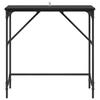 Console Table Black Oak Effect 75 x 32 x 75 cm