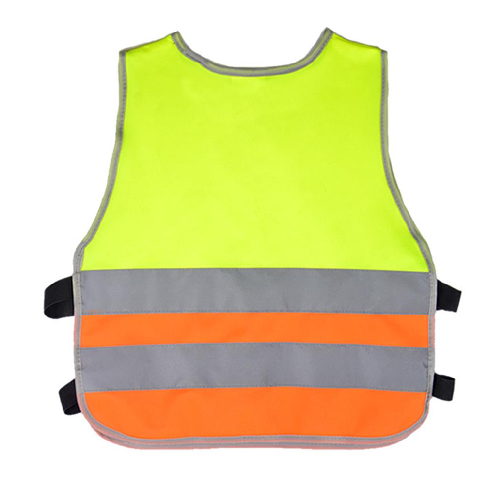 High Visibility Student Child Student Reflective Kids Vest Scooter Cycling School Safety Vest Jacket