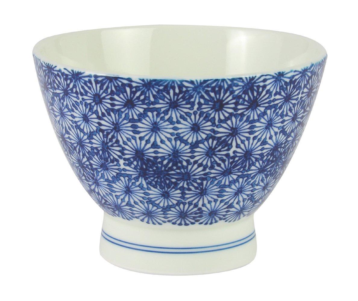 

Hasami ware Kurawanka bowl with tortoiseshell 13924 pattern, blue, синий
