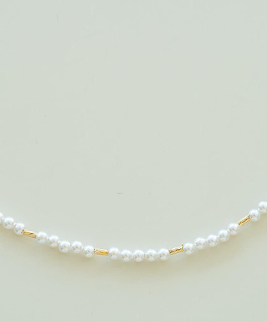 Alleun Silver 925 Swarovski Cut Pearl Silver Necklace Choker
