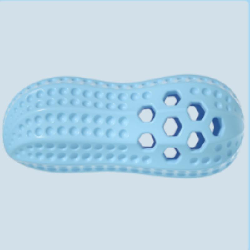 

Simulation TPR Dog Toy for Small to Medium Dogs with Food Leak Feature for Grinding And Cleaning Suitable for Teething Puppies синій
