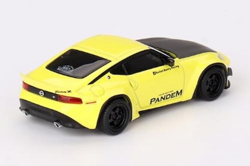 MINI GT 164 Pandem Nissan Z Ikazuchi Yellow (Right-hand Drive) Finished Product