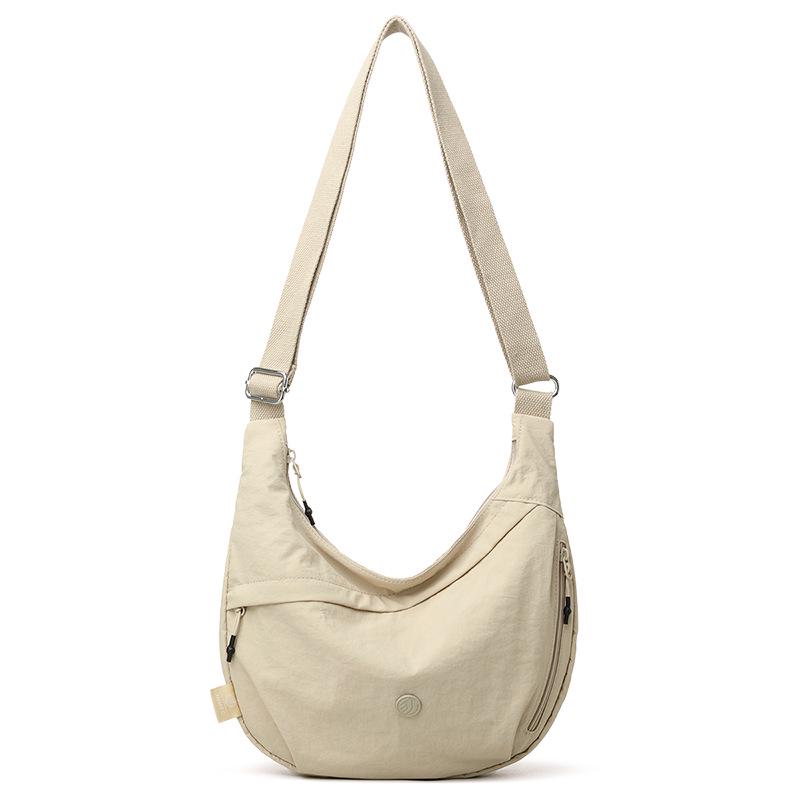 

2025 Women s Trendy Solid Color Crossbody Bag - Large Capacity Shoulder Bag, Casual Commute Sports Dumpling Style 35*5*24 cm хаки