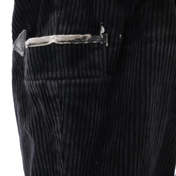 VINTAGE Black Corps Corduroy pants black Logger Pants Men's Used