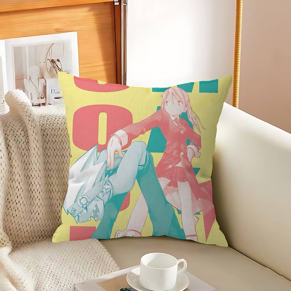 

Classic Anime S-Soul E-Eater Anime Pillow Gift Home Office Decoration Bedroom Sofa Car Cushion Cover Case 45x45 12x12Inch