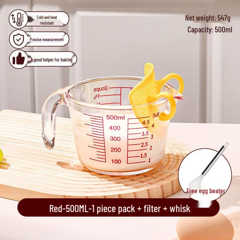 ZISIZ Heat-Resistant Glass Measuring Cup