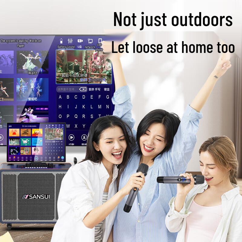 Sansui Portable Outdoor Karaoke Bluetooth Speaker