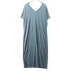 Beauty Products ATON Made In Japan Short Sleeve V Neck Long Dress Women Used