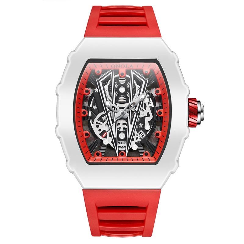 Top Marke Mode Leuchtende Herrenuhr Wasserdicht Quarz Herren Kalender Silikonband Uhr