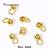 10-20 Pcs/Lot Crimp Beads 18K Gold Plated End Crimps For Jewelry Making DIY Bracelets Accessories,Bead Tip Connectors Findings