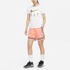 Nike Fly Crossover Embroidered Logo Colorblock Drawstring Sports Shorts Women Bottoms Pink DH7326-824