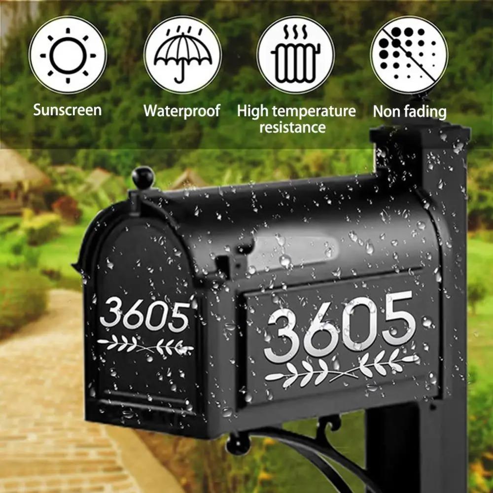 5Pcs High Temperature Waterproof Invisible Digital Sticker  for Vehicles/Car/SUV