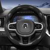 Suitable for Volvo Sports Suede Steering Wheel Cover, Split Snap-On Anti-Slip Style
